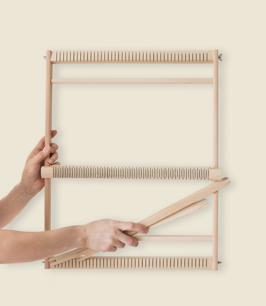 Frame loom for weaving, Medium