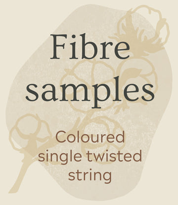 Samples, coloured single twist string