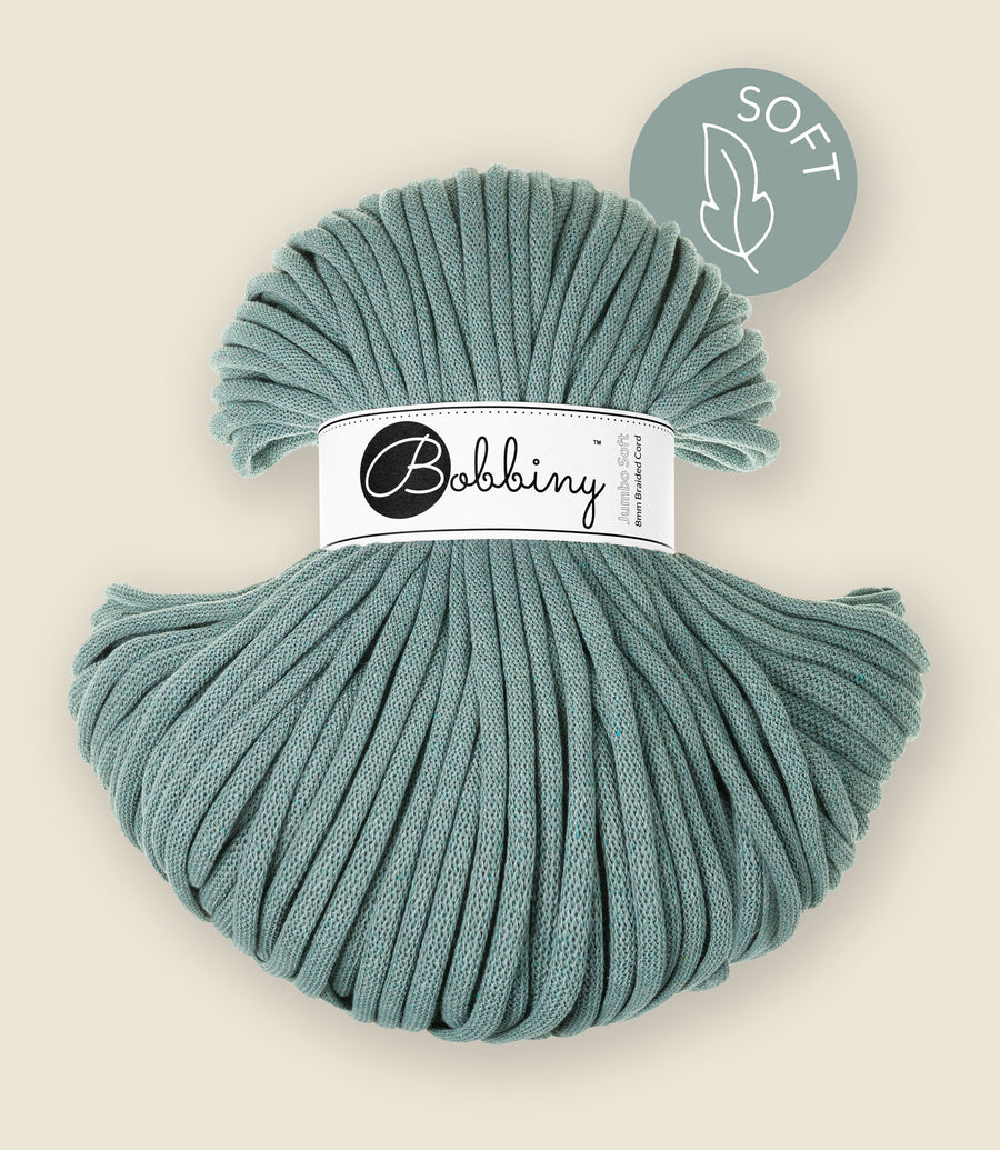 8 mm braided cord, recycled cotton