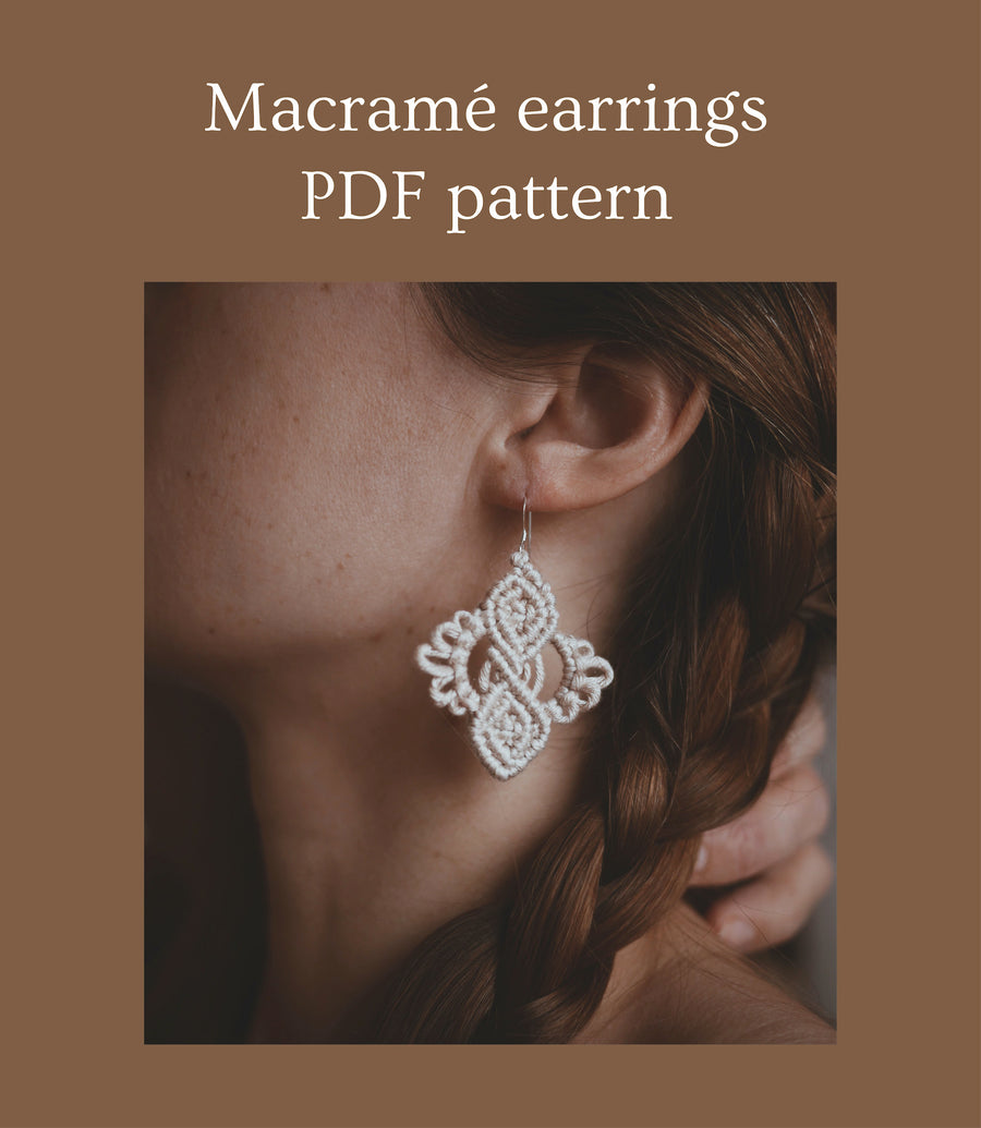 Phoenix Earrings, PDF pattern