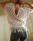 The LINEA knot top, macramé PDF pattern and tutorial