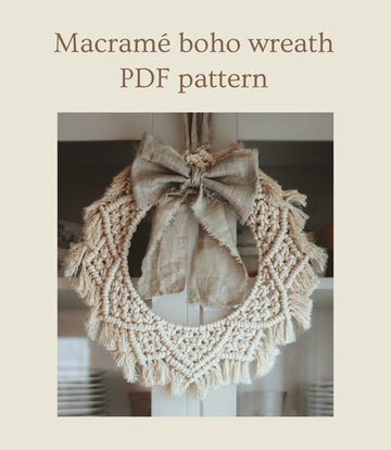 Macramé boho wreath