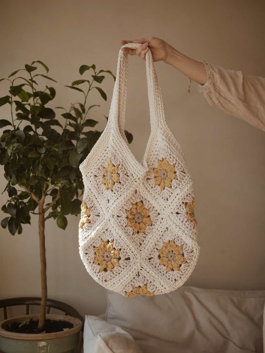 'Meadow' Crochet Bag PDF-mönster och video (engelska)