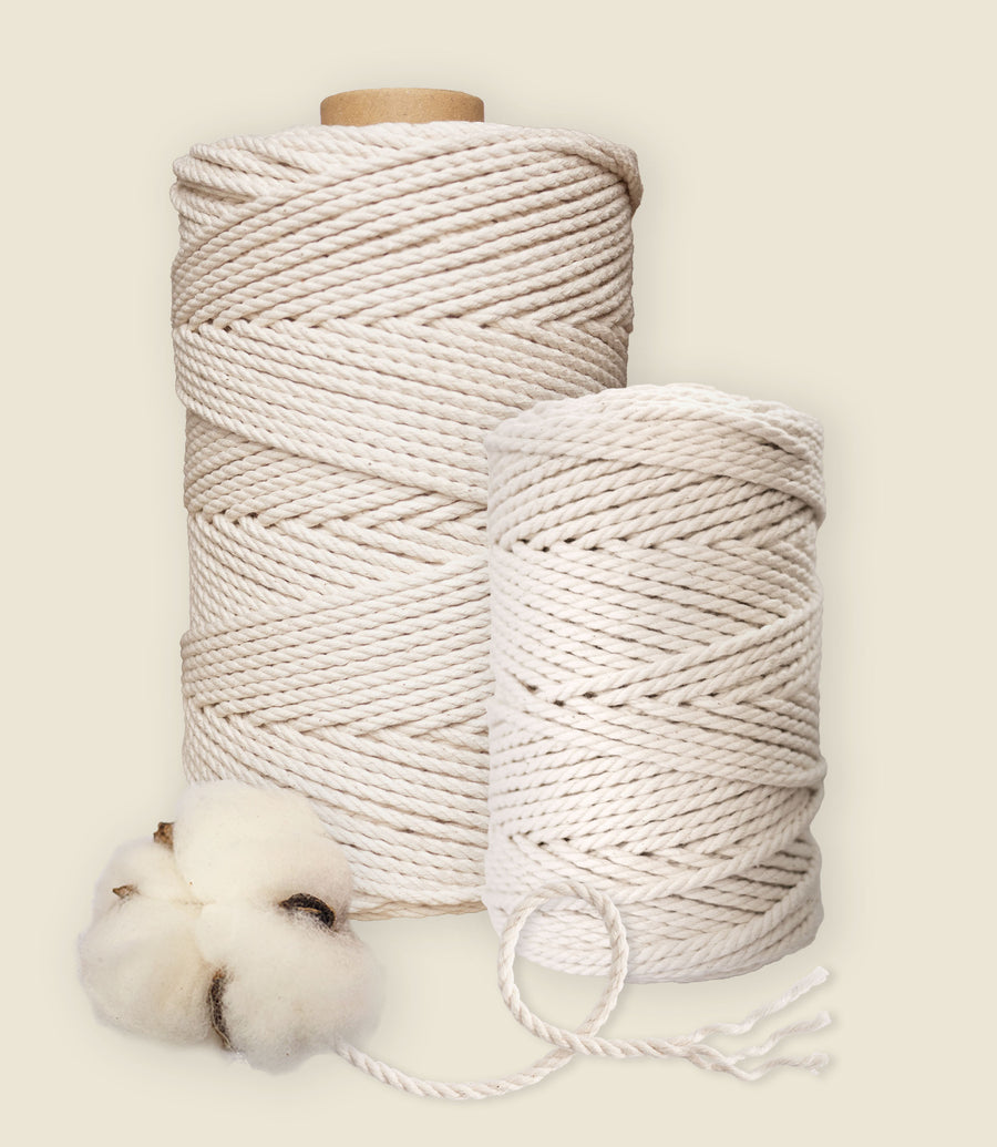 4 mm naturligt bomullsrep 500 g