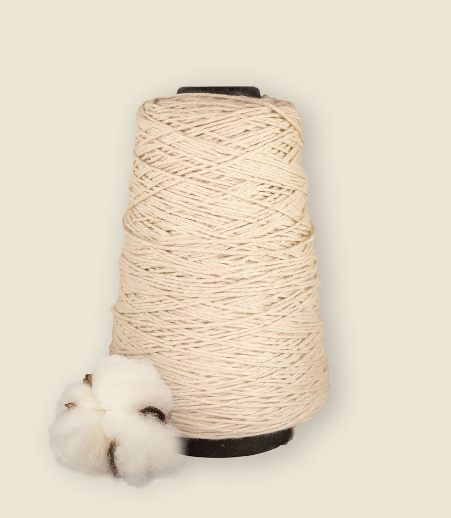 1.5 mm warp thread, recycled cotton 250 g