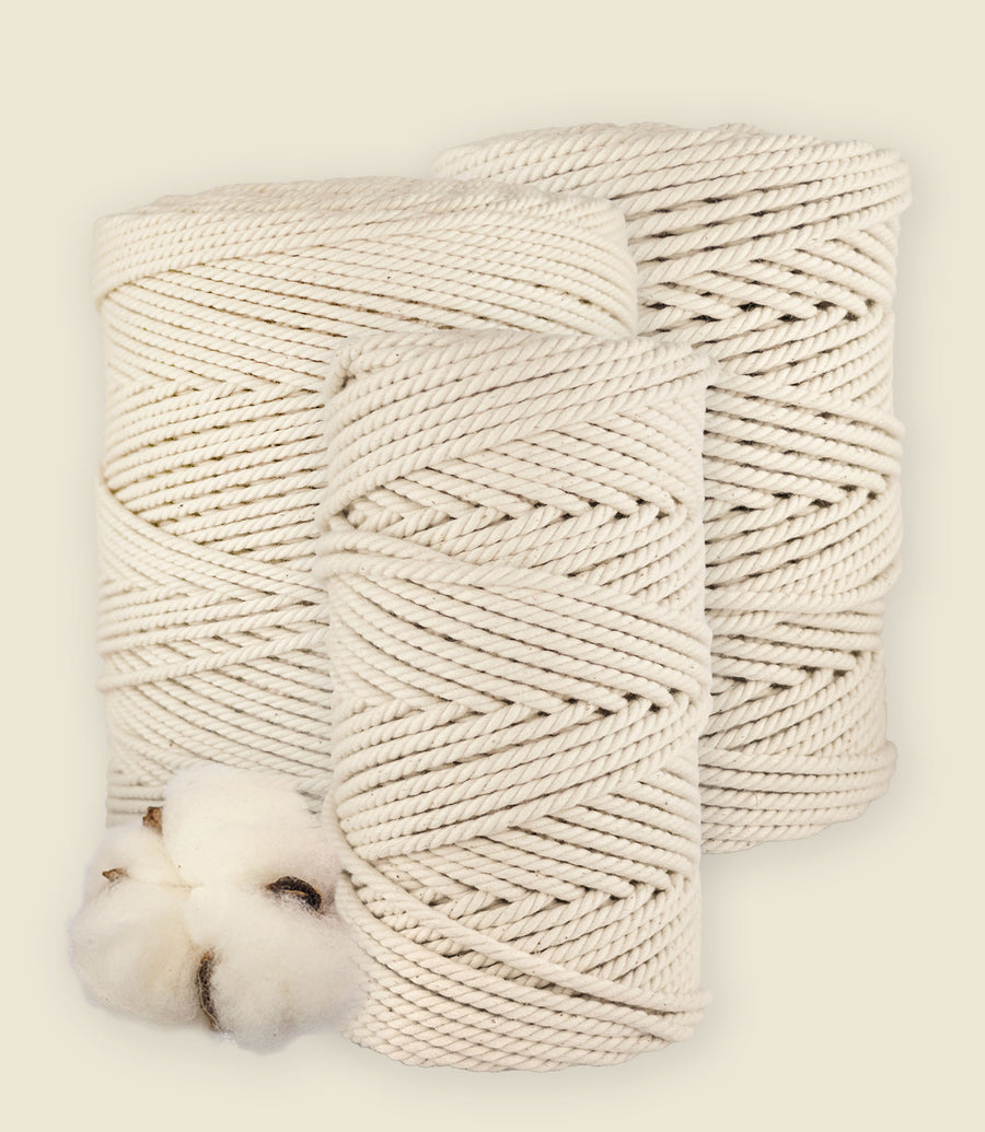 3-ply rope, organic cotton