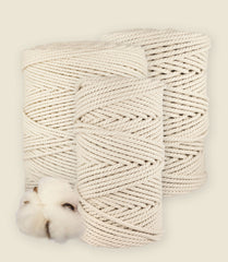 3-ply rope, organic cotton