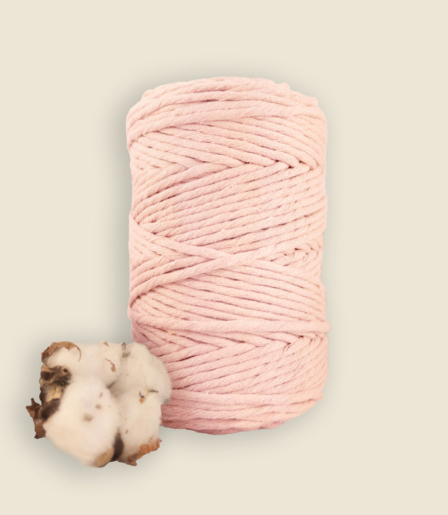 3mm Recycled Cotton String - Peach – Fūnem Studio