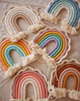 Macramé rainbow, PDF pattern and tutorial