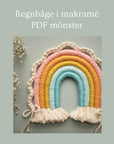 Macramé rainbow, PDF pattern and tutorial