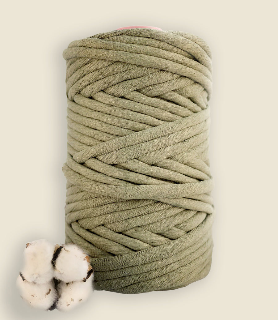 Single strand string, 8 mm recycled cotton, 1 kg