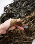 Recycled sari silk ribbon, 100g