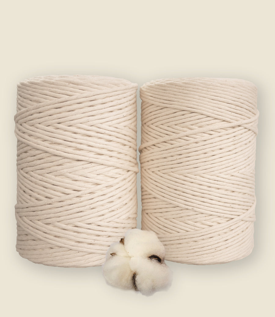 Single strand string, organic cotton