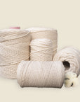 "Vanilla" single strand string, natural cotton