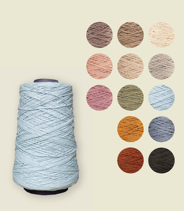 1.5 mm warp thread, recycled cotton 250 g