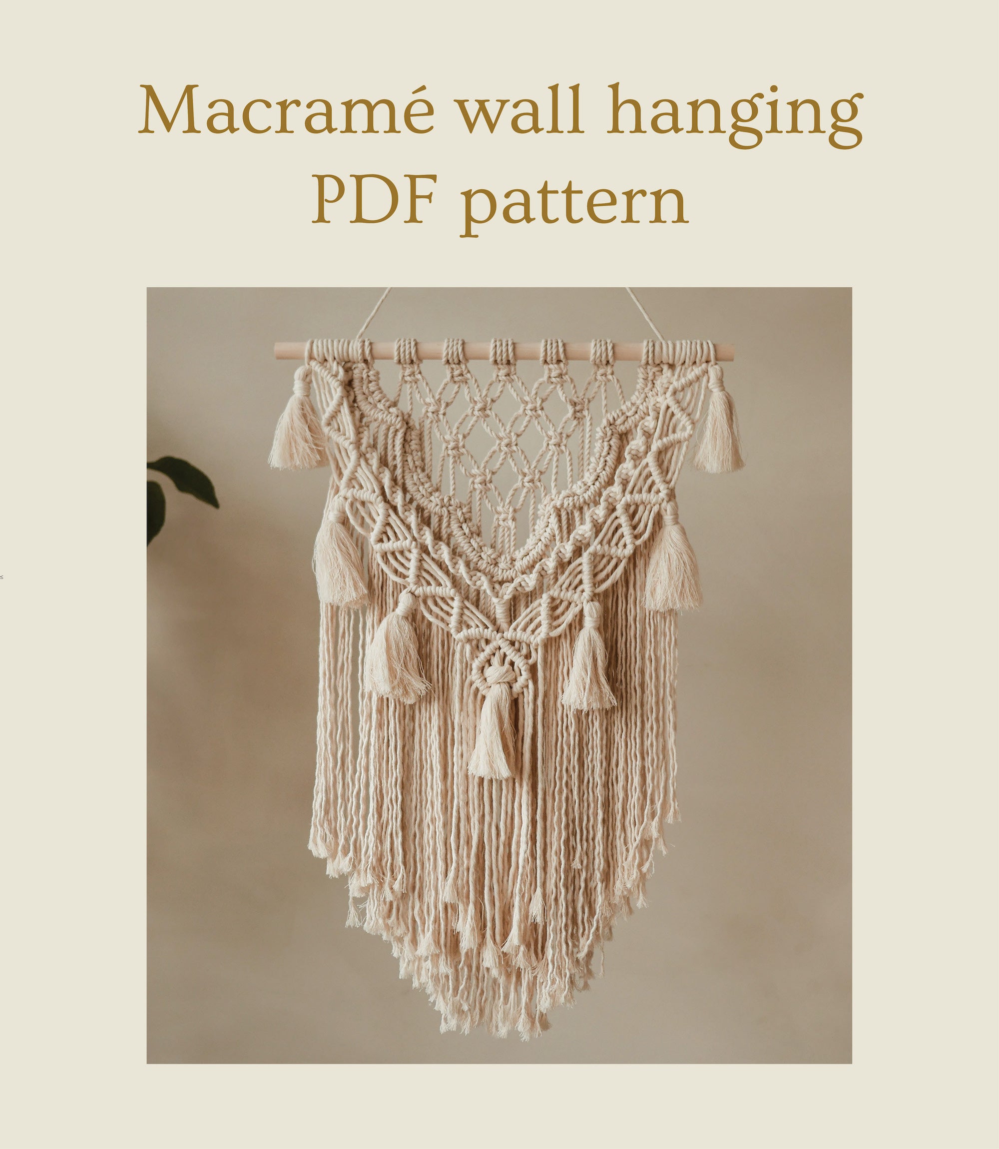 Macramé wall hanging, PDF pattern and tutorial – Createaholic