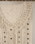 Macramé wallhanging, "Earthling"