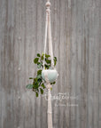 Macramé plant hanger, "Royals" #4