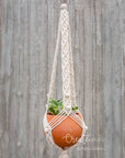 Macramé plant hanger, "Royals" #5