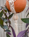 Macramé plant hanger, "Royals" #4