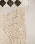 Macramé wallhanging, "Snowflakes"