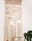 Macramé wallhanging, no. 4 of "The Beige Sisters"