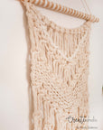 Macramé wallhanging, no. 1 of "The Beige Sisters"