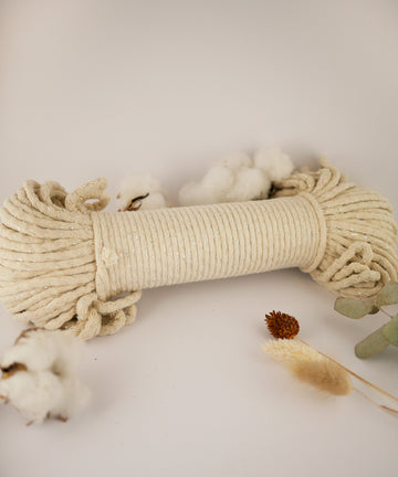 Braided Cotton Rope / Cord Ø8 mm  STOKLASA Haberdashery and Fabrics