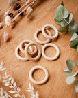 Wooden rings, beechwood